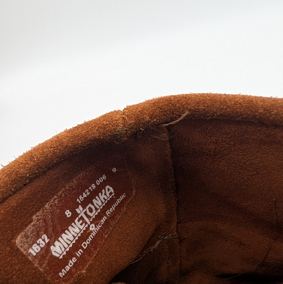 Minnetonka 3 Layer Fridge Brown Slouchy Moccasins Boots Size 8 - Picture 3 of 10